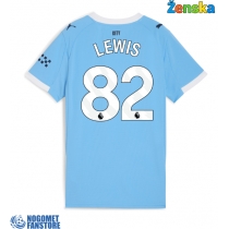 Manchester City Rico Lewis #82 Domaci Dres za Ženska 2025-26 Kratak Rukav
